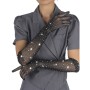 SUBBLIME 957469 GUANTES TRANSPARENTES CON BRILLO NEGRO S M
