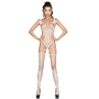 PASSION WOMAN BS034 BODYSTOCKING BLANCO TALLA uNICA