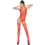 PASSION WOMAN BS034 BODYSTOCKING ROJO TALLA uNICA
