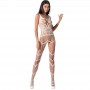 PASSION WOMAN BS058 BODYSTOCKING BLANCO TALLA uNICA