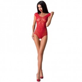 PASSION WOMAN BS064 BODYSTOCKING ROJO TALLA uNICA