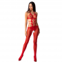 PASSION WOMAN BS084 BODYSTOCKING ROJO TALLA uNICA