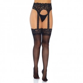 LEG AVENUE MEDIAS CON LIGUERO OPACAS TALLA uNICA
