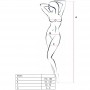 PASSION WOMAN BS016 BODYSTOCKING ROJO TALLA uNICA