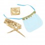 SUBBLIME SET DE LENCERIA INDIA STYLE AZUL L XL