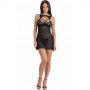 LIVCO CORSETTI FASHION KROLINA LC 90734 CHEMISE TANGA NEGRO L XL