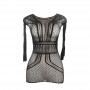 SUBBLIME 951931 VESTIDO DE REJILLA CORTO CON ESPALDA DESCUBIERTA TALLA uNICA