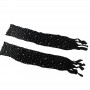 SUBBLIME 952174 BODYSTOCKING DE REJILLA CON GUANTES Y DIAMANTES NEGRO TALLA uNICA