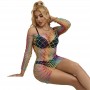 SUBBLIME 952426 VESTIDO DE REJILLA MANGA LARGA ARCOIRIS TALLA uNICA