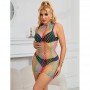 SUBBLIME 952433 VESTIDO DE REJILLA SIN MANGAS CON CUELLO ALTO ARCOIRIS TALLA uNICA