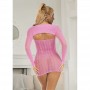 SUBBLIME 952471 VESTIDO DE REJILLA ROSA TALLA uNICA
