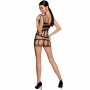 PASSION WOMAN BS089 BODYSTOCKING NEGRO TALLA uNICA