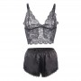 SUBBLIME 953911 SET 3 PIEZAS ENCAJE Y SATEN NEGRO S M