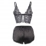 SUBBLIME 953911 SET 3 PIEZAS ENCAJE Y SATEN NEGRO S M