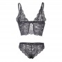 SUBBLIME 953911 SET 3 PIEZAS ENCAJE Y SATEN NEGRO S M