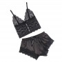 SUBBLIME 953935 PIJAMA SEXY SATEN Y ENCAJE NEGRO S M