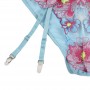 SUBBLIME 954116 SUJETADOR PANTIES CON LIGUERO DISENO FLORAL AZUL L XL