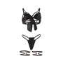 SUBBLIME 955199 SET SUJETADOR CON LAZO NEGRO AJUSTABLE S M