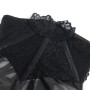 SUBBLIME 957544 VESTIDO DE CUERO CON CUELLO DE ENCAJE NEGRO S M
