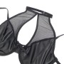 SUBBLIME 957599 CONJUNTO SUJETADOR Y FALDA DE CUERO NEGRO L XL