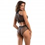 SUBBLIME 952082 SET DE REJILLA CON BRILLANTES NEGRO TALLA uNICA