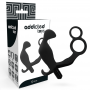 ADDICTED TOYS PLUG ANAL CON ANILLA DOBLE PENE Y TESTiCULOS NEGRO