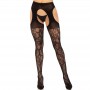LEG AVENUE MEDIAS DE LIGUERO ENCAJE NEGRO