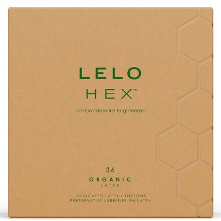 LELO HEX ORGANIC PRESERVATIVO CAJA 36 UDS