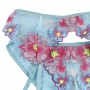 SUBBLIME 954109 SUJETADOR PANTIES CON LIGUERO DISENO FLORAL AZUL S M