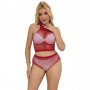 SUBBLIME 952402 SET DE REJILLA CON BRILLANTES ROJO TALLA uNICA