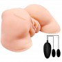 CRAZY BULL VAGINA Y ANO CON MALLA REALISTA CON VIBRACIoN