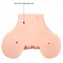 CRAZY BULL VAGINA Y ANO CON MALLA REALISTA CON VIBRACIoN