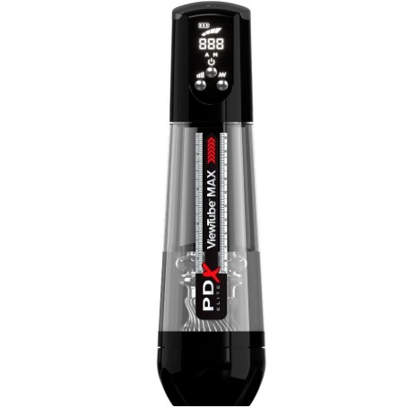 PDX ELITE VIEWTUBE MAX VIEW MASTURNADOR AUTOMaTICO CON SUCCIoN TRANSPARENTE