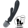 SATISFYER TRIPLE LOVER MASAJEADOR VIBRADOR RABBIT GRIS