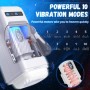 GAME CUP MASTURBADOR MASCULINO CON VIBRACIoN Y FUNCIoN CALOR CON SOPORTE PARA MoVILES NEGRO