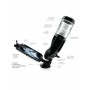 EXTREME TOYZ PDX MEGA BATOR USB MASTURBADOR MASCULINO VAGINA BLANCO
