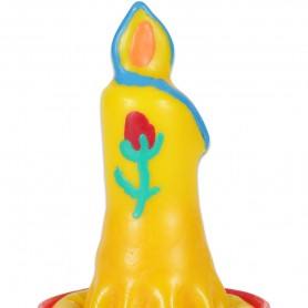 CONDOMERIE PRESERVATIVO DECORATIVO PINTADO A MANO VELA