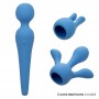 CALEXOTICS COUTURE KIT VIBRADOR WAND 10 VIBRACIONES AZUL