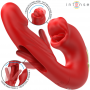 INTENSE NATHY VIBRADOR DOBLE CON BOCA ESTIMULADORA MULTIFUNCIoN ROJO