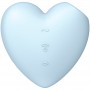 SATISFYER CUTIE HEART ESTIMULADOR Y VIBRADOR AZUL