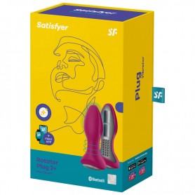 SATISFYER ROTATOR PLUG 2 PLUG VIBRADOR APP ROJO