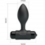 PRETTY LOVE VIBRA BUTT PLUG ANAL 10 VIBRACIONES NEGRO