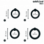 ADDICTED TOYS SET ANILLOS SILICONA DE PRESIoN