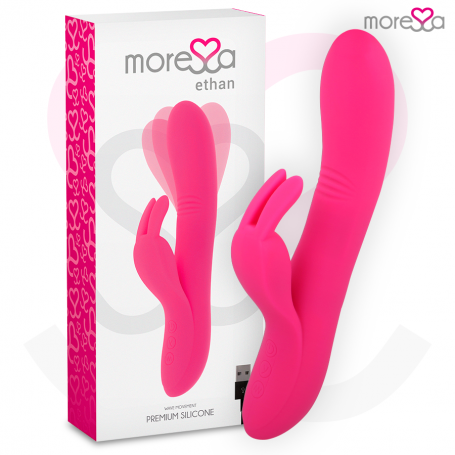 MORESSA ETHAN EFECTO WAVE MAS POTENTE VIBRACIoN PREMIUM SILICONE RECARGABLE