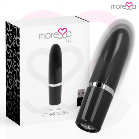 MORESSA IVY MASAJEADOR SIMULADOR LABIAL DE VIAJE NEGRO