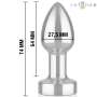 INTENSE PLUG ANAL 10 VIBRACIONES METAL CON CONTROL REMOTO S