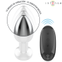 INTENSE PLUG ANAL 10 VIBRACIONES METAL CON CONTROL REMOTO M