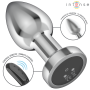 INTENSE PLUG ANAL 10 VIBRACIONES METAL CON CONTROL REMOTO M