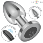 INTENSE PLUG ANAL 10 VIBRACIONES METAL CON CONTROL REMOTO L