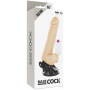 BASECOCK VIBRADOR REALiSTICO CONTROL REMOTO NATURAL CON TESTiCULOS 195 CM O 4 CM